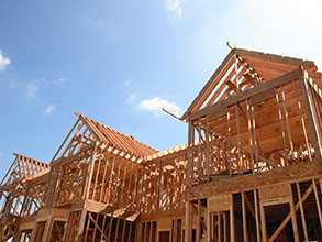 wood frame housing construction