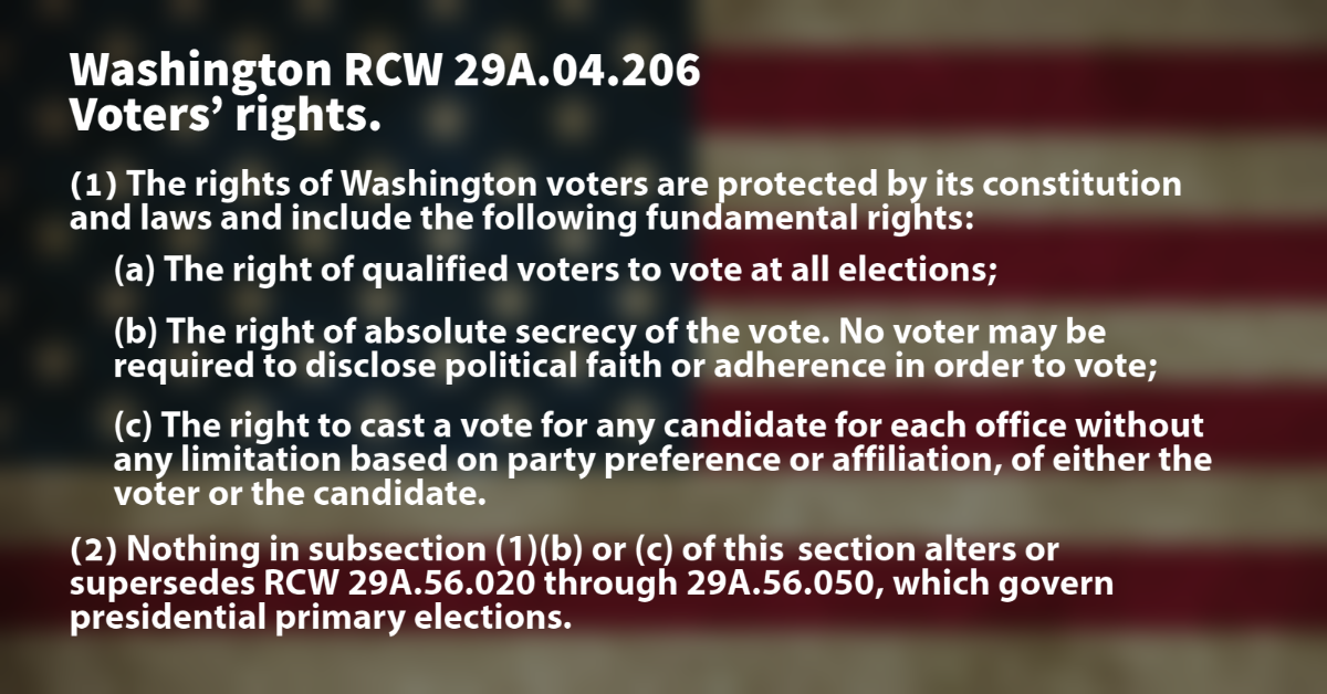 Washington voters' rights law